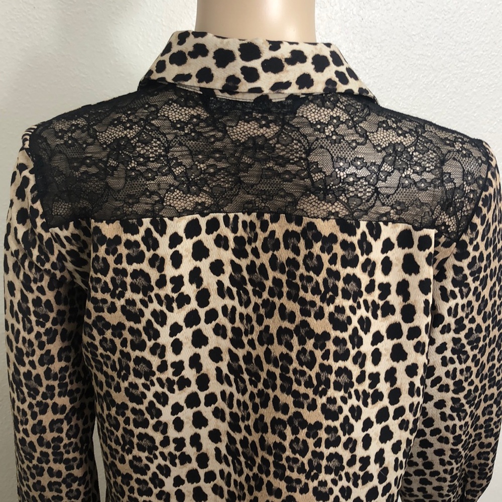 Zara Basic Collection Cheetah Print Top - Picture 6 of 9
